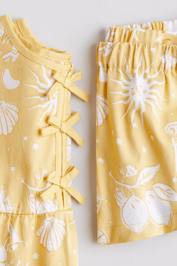 Набор из 2-х изделий из хлопковой поплиновой ткани