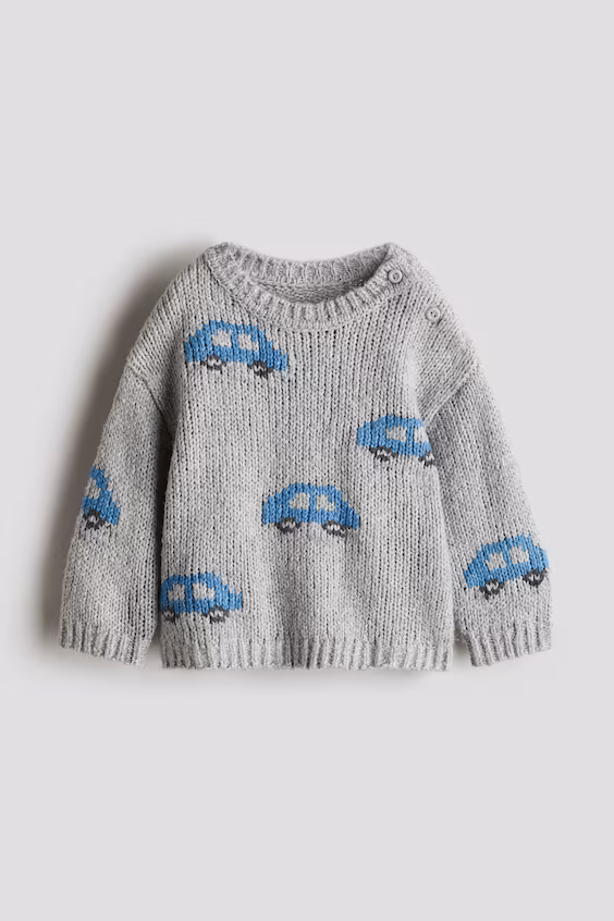 Свитер из жаккардовой ткани