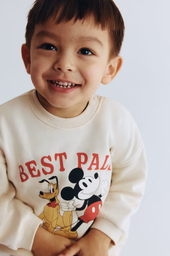 Комплект из 2 предметов из футера с принтом