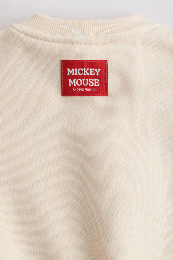 Комплект из 2 предметов из футера с принтом