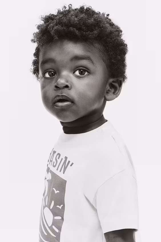 Футболка с принтом из хлопка