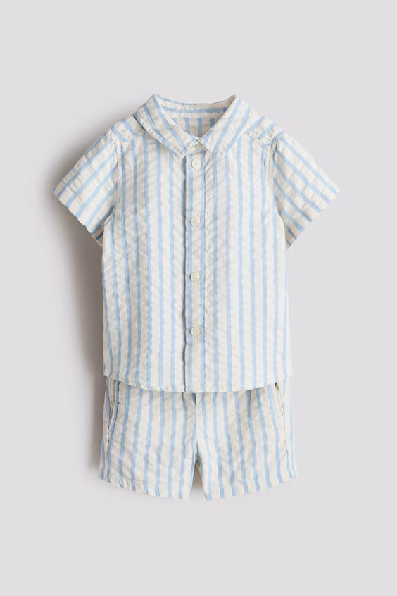 Набор из 2 предметов из хлопка с ангарским плетением