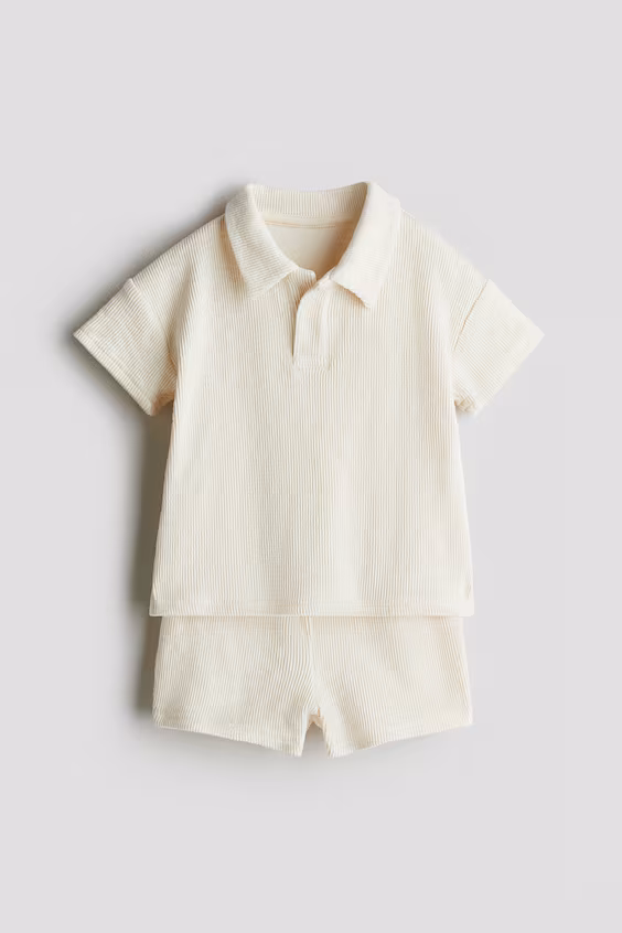 Комплект из 2-х предметов из джерси с текстурой