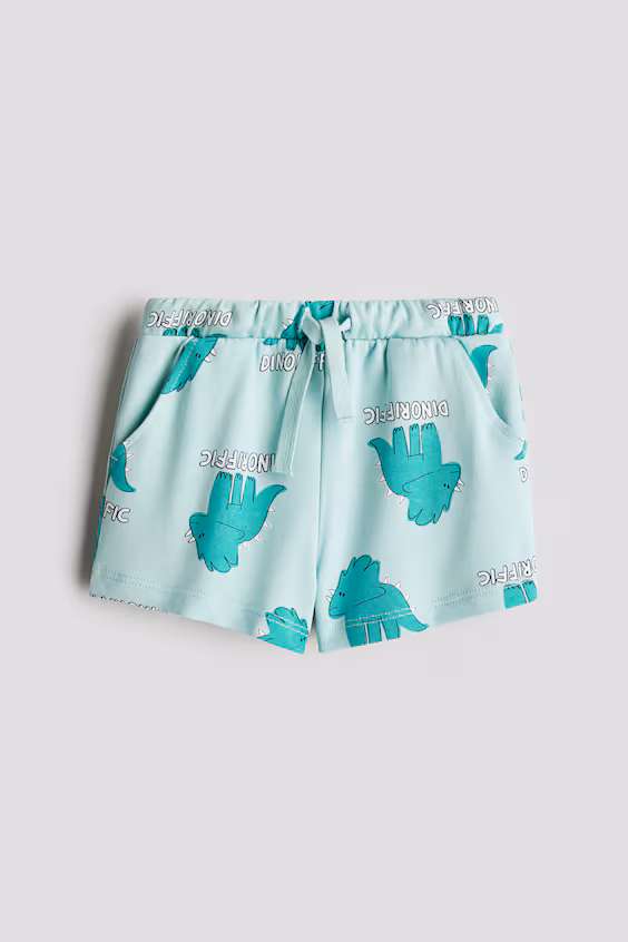 Шорты из ткани с принтом