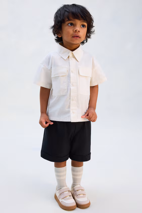 Шорты свободного кроя из хлопковой джерси