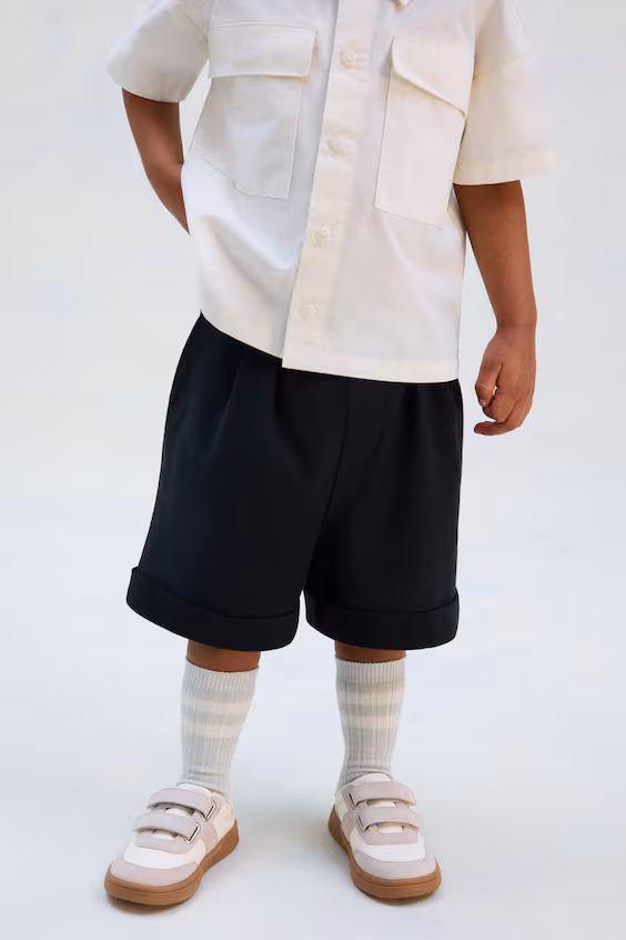 Шорты свободного кроя из хлопковой джерси