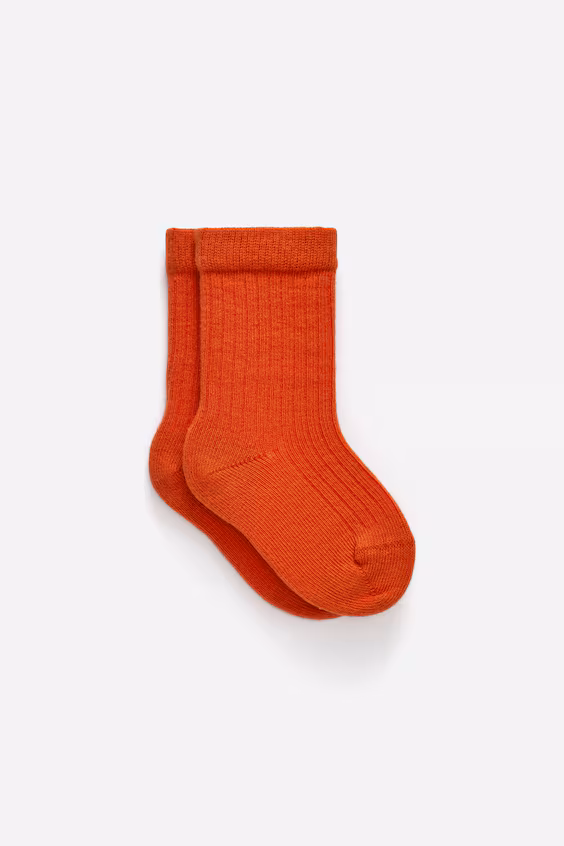 Носки для младенцев из ребристой вязки, 5 пар