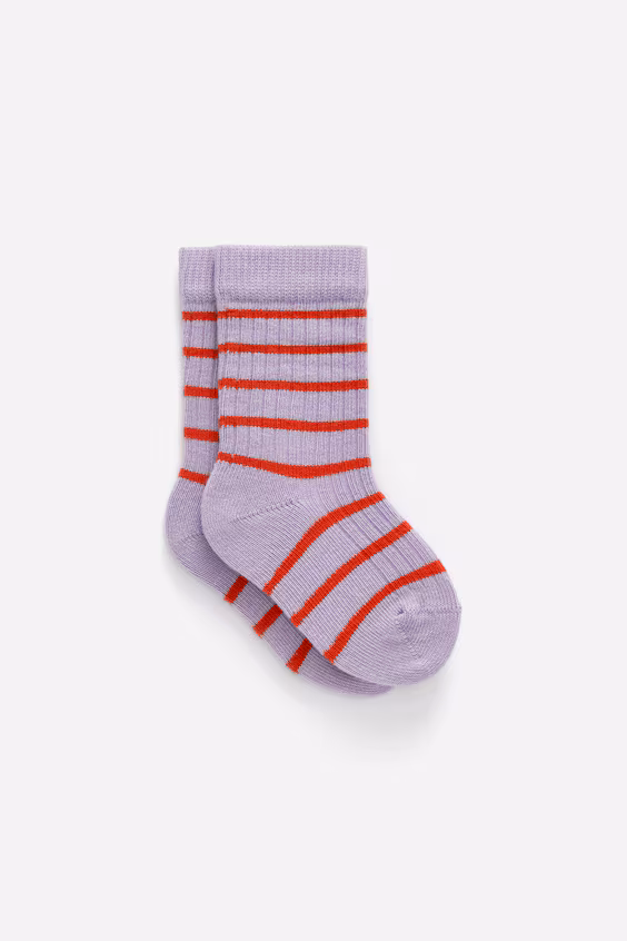 Носки для младенцев из ребристой вязки, 5 пар