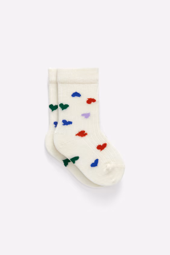 Носки для младенцев из ребристой вязки, 5 пар