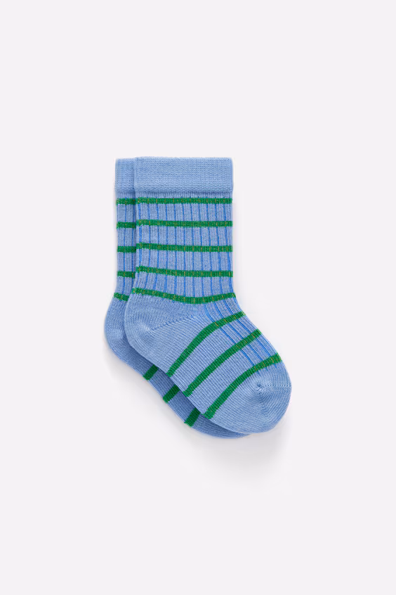 Носки для младенцев из ребристой вязки, 5 пар