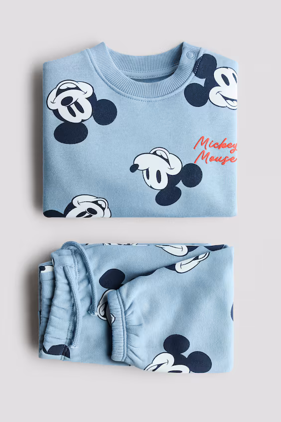 Набор из 2 хлопковых толстовок с принтом