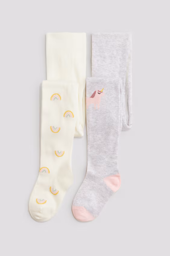 Набор из 2 колготок из тонкого трикотажа