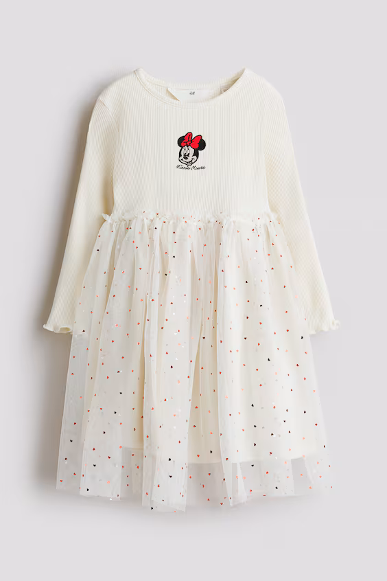 Платье из тюля с узором