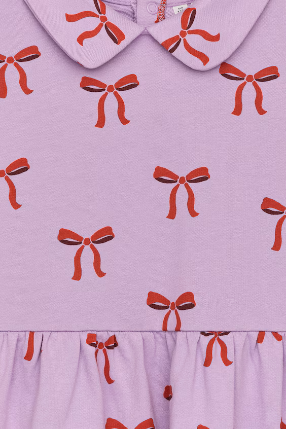 Платье из хлопкового мольтона