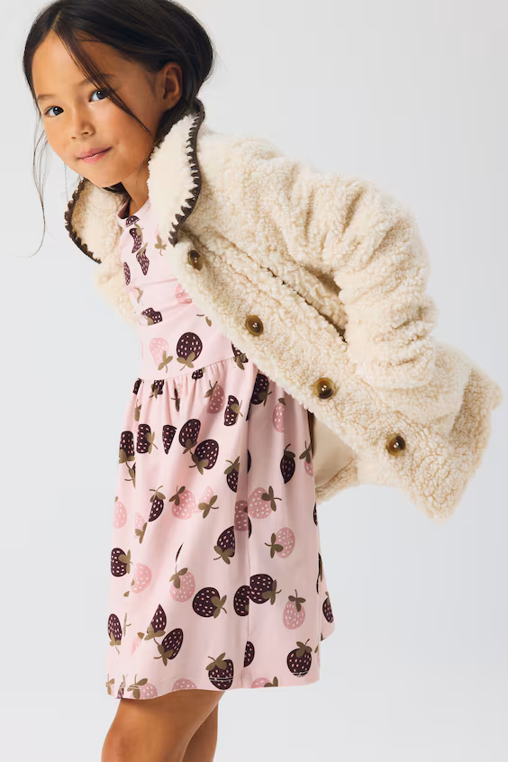 Платье из хлопка с принтом