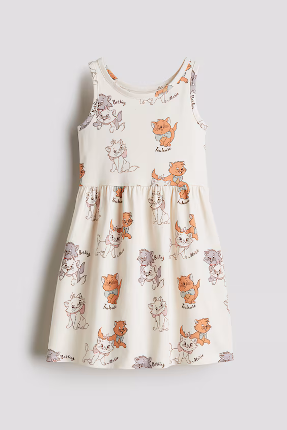 Платье из хлопка с принтом