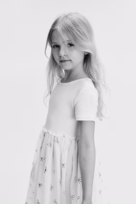 Платье с юбкой из фатина