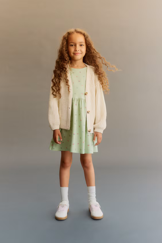 Платье из хлопка с принтом