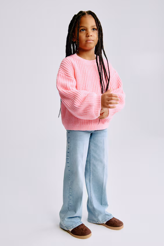 Свитер из мягкого вязаного полотна