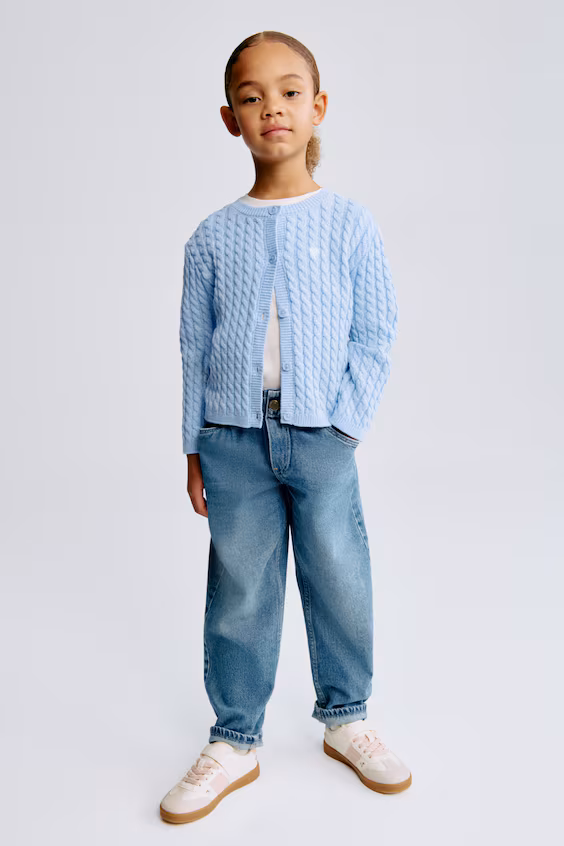 Кардиган из вязаного полотна