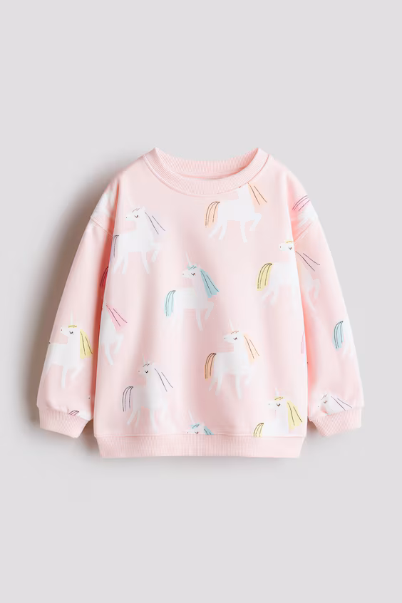 Принтованный свитшот  с начесом