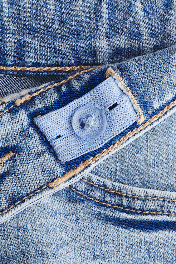 Джинсы superstretch с широкими брючинами