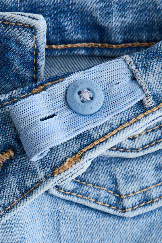 Джинсы с широкими брючинами