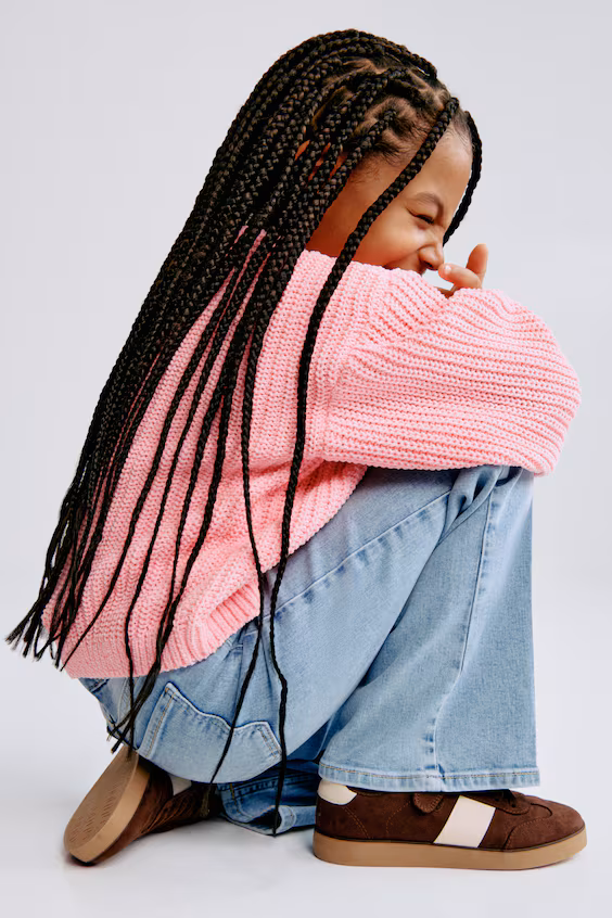 Джинсы с широкими брючинами