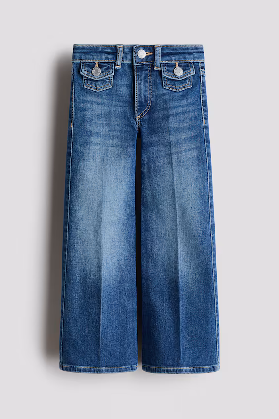 Джинсы с широкими брючинами