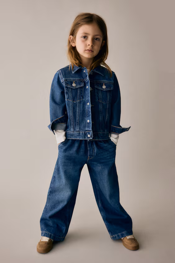 Широкие джинсы с поясом-мешком