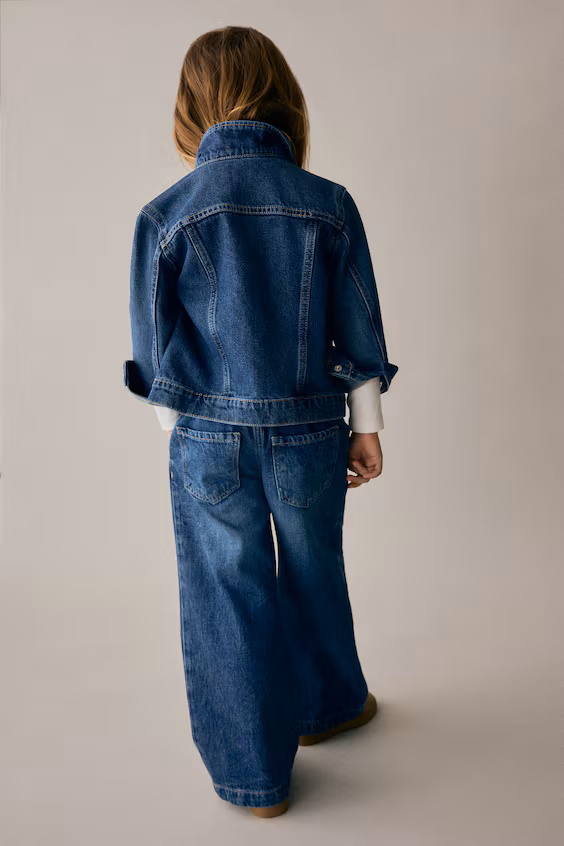 Широкие джинсы с поясом-мешком