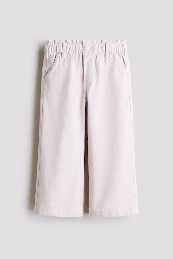 Джинсы с широкими штанинами и поясом-мешком