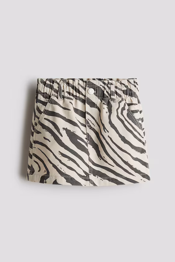 Юбка из хлопкового саржевого полотна