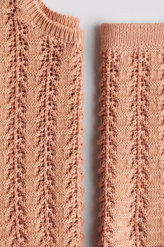 Комплект из 2 предметов из трикотажа с точечным узором