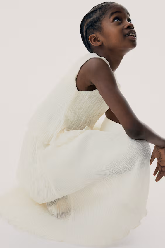 Юбка из морщинистой ткани