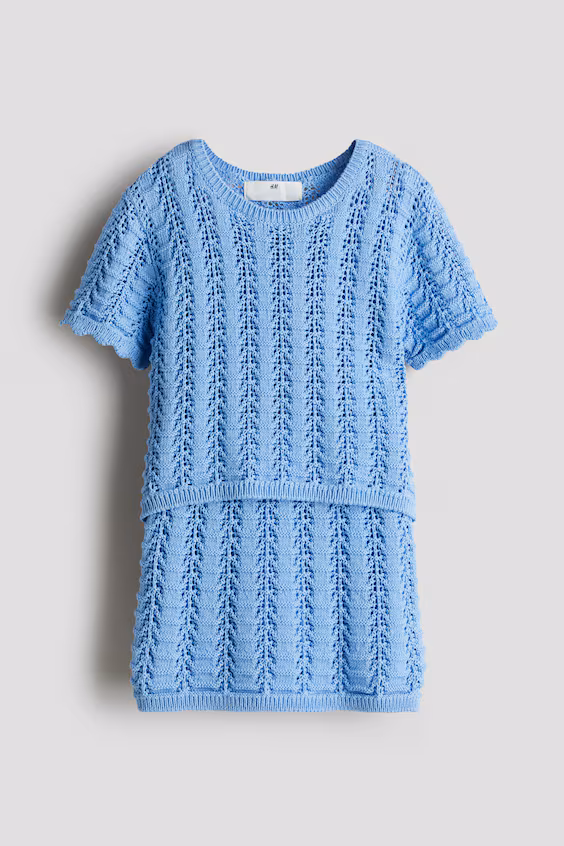 Комплект из 2 предметов из проймы в технике плиссе