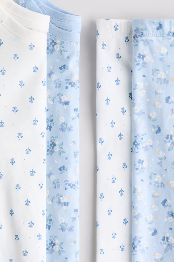 Набор из 2 пижам из джерси