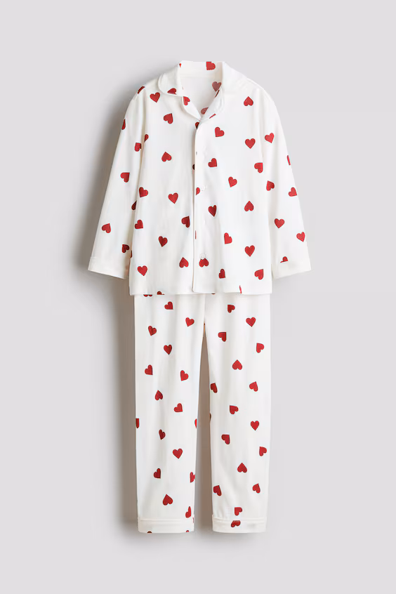 Пижама из джерси с принтом