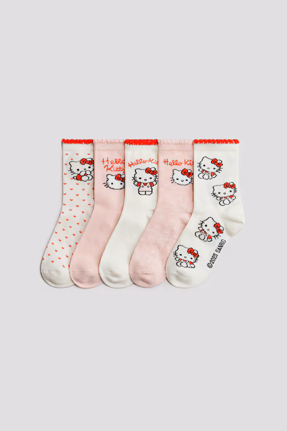 Пакет из 5 пар носков с узорами