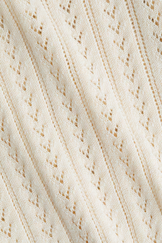 Кардиган из хлопкового пунктельного трикотажа