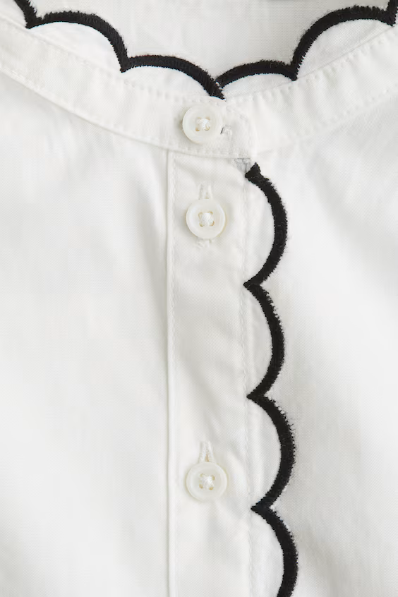 Блузка из хлопковой поплина