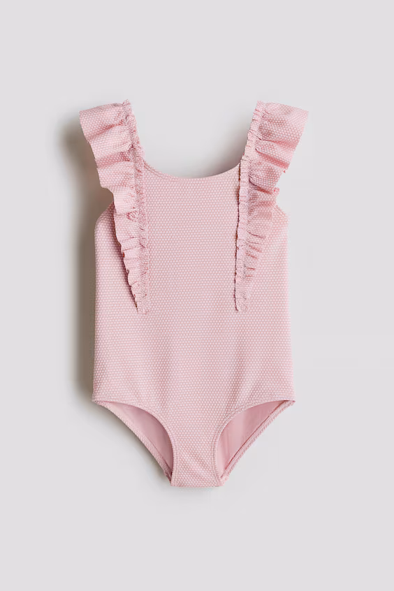 Купальный костюм с оборками