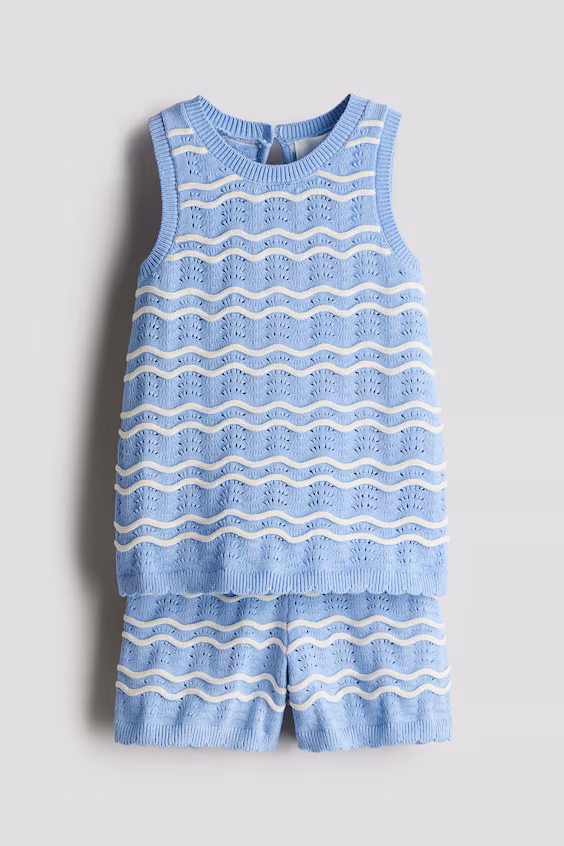 Набор из 2-х предметов в стиле покроя pointelle