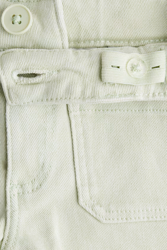 Шорты из хлопкового саржевого полотна