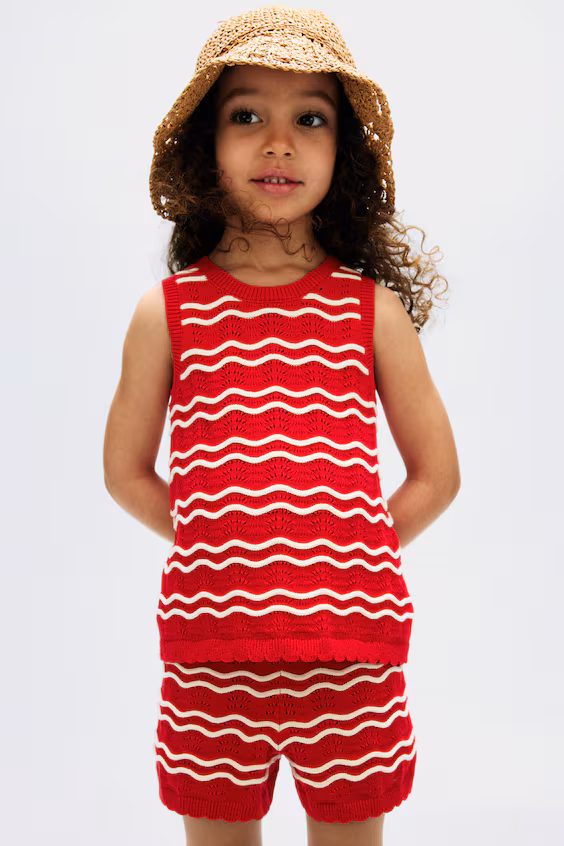 Комплект из 2 предметов из тонкой вязаной ткани