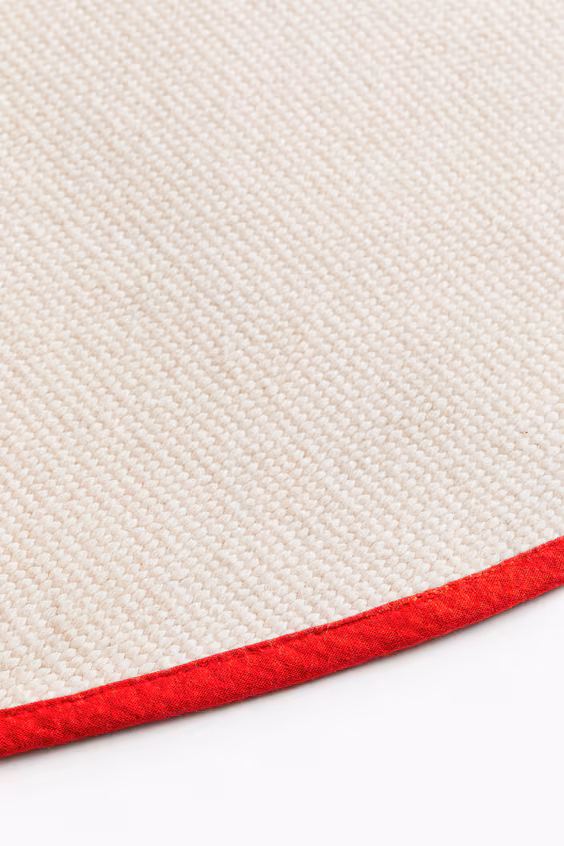 Круглый ковер из хлопковой ткани