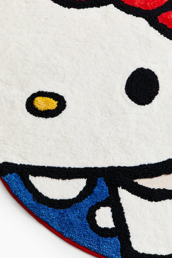 Круглый ковер из хлопковой ткани