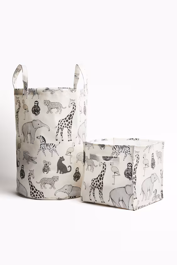 Корзина для хранения с принтом животных