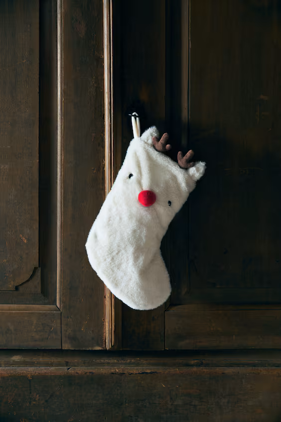 Новогодние носки из меха