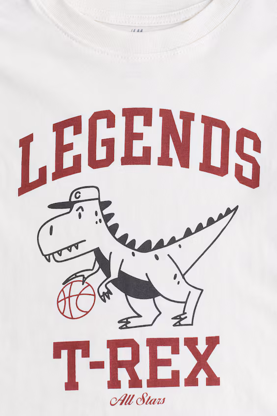 Футболка из хлопка с принтом